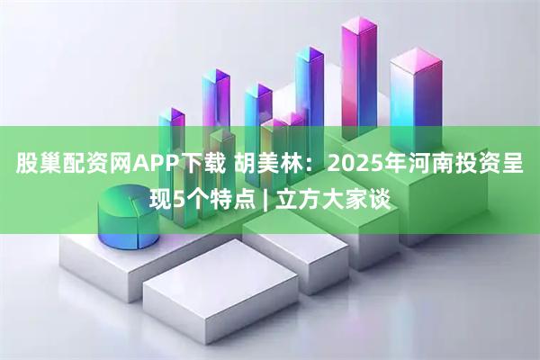 股巢配资网APP下载 胡美林：2025年河南投资呈现5个特点 | 立方大家谈